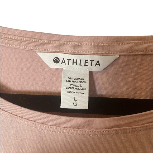 Athleta All Around Ruched Top in Orchid Pink Women's L - Picture 7 of 8